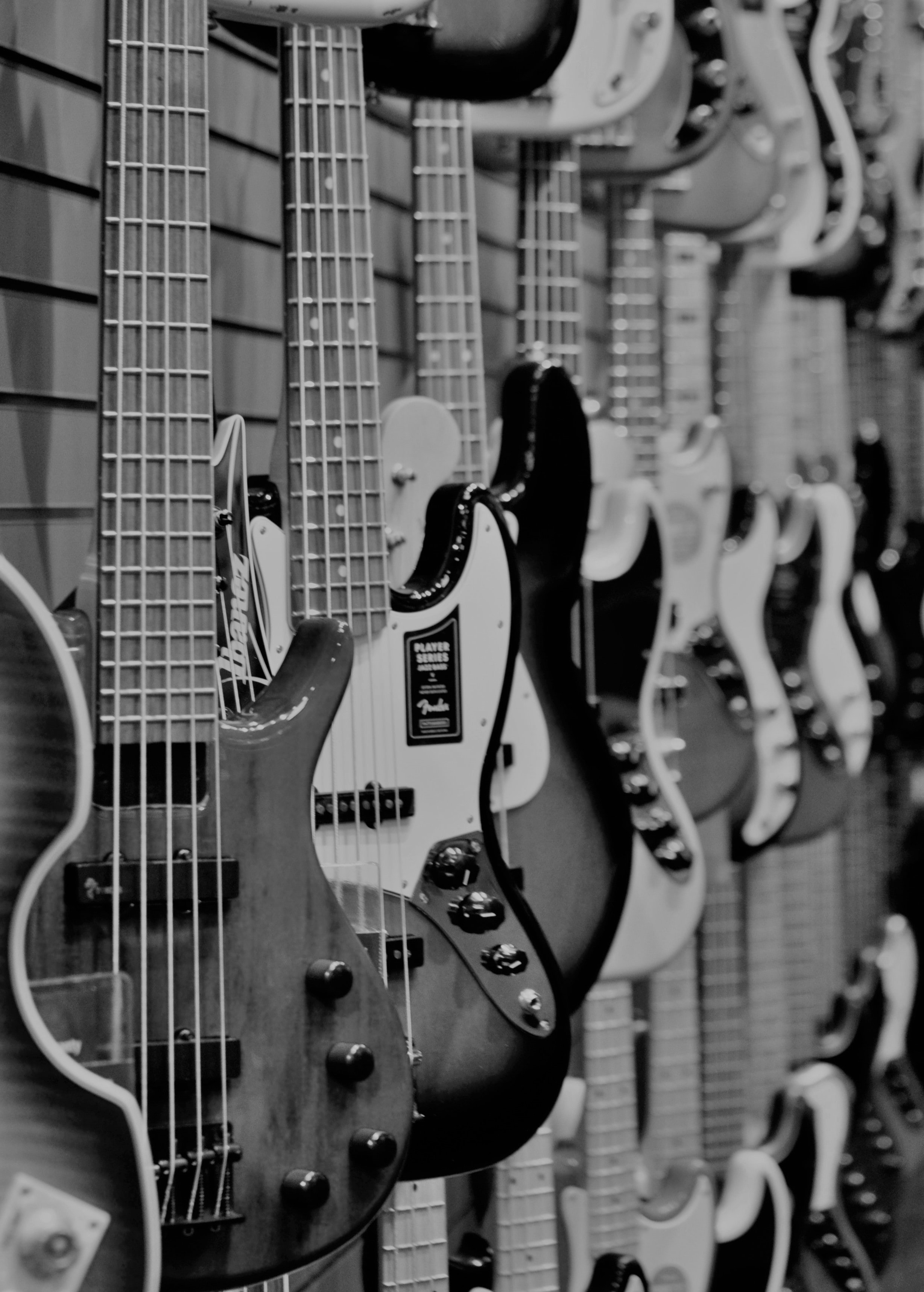 Assortment of guitars