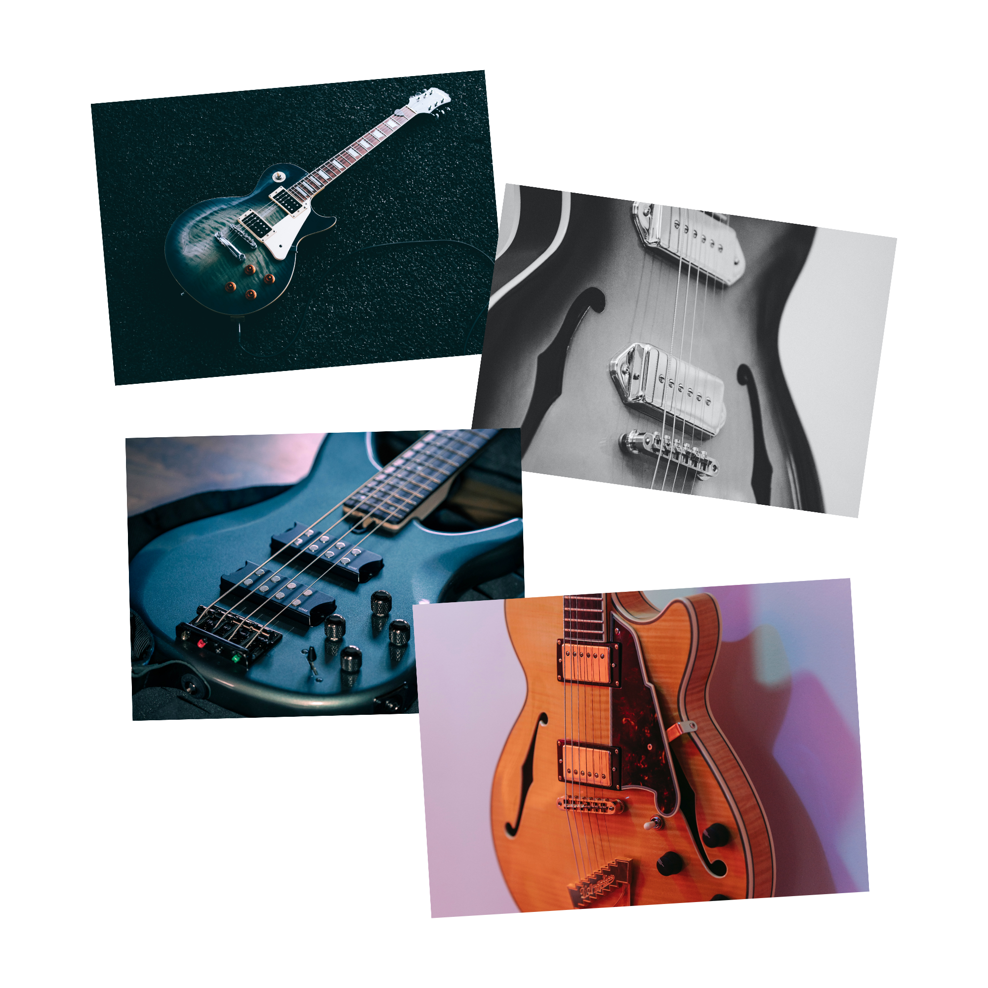 Assortment of guitars