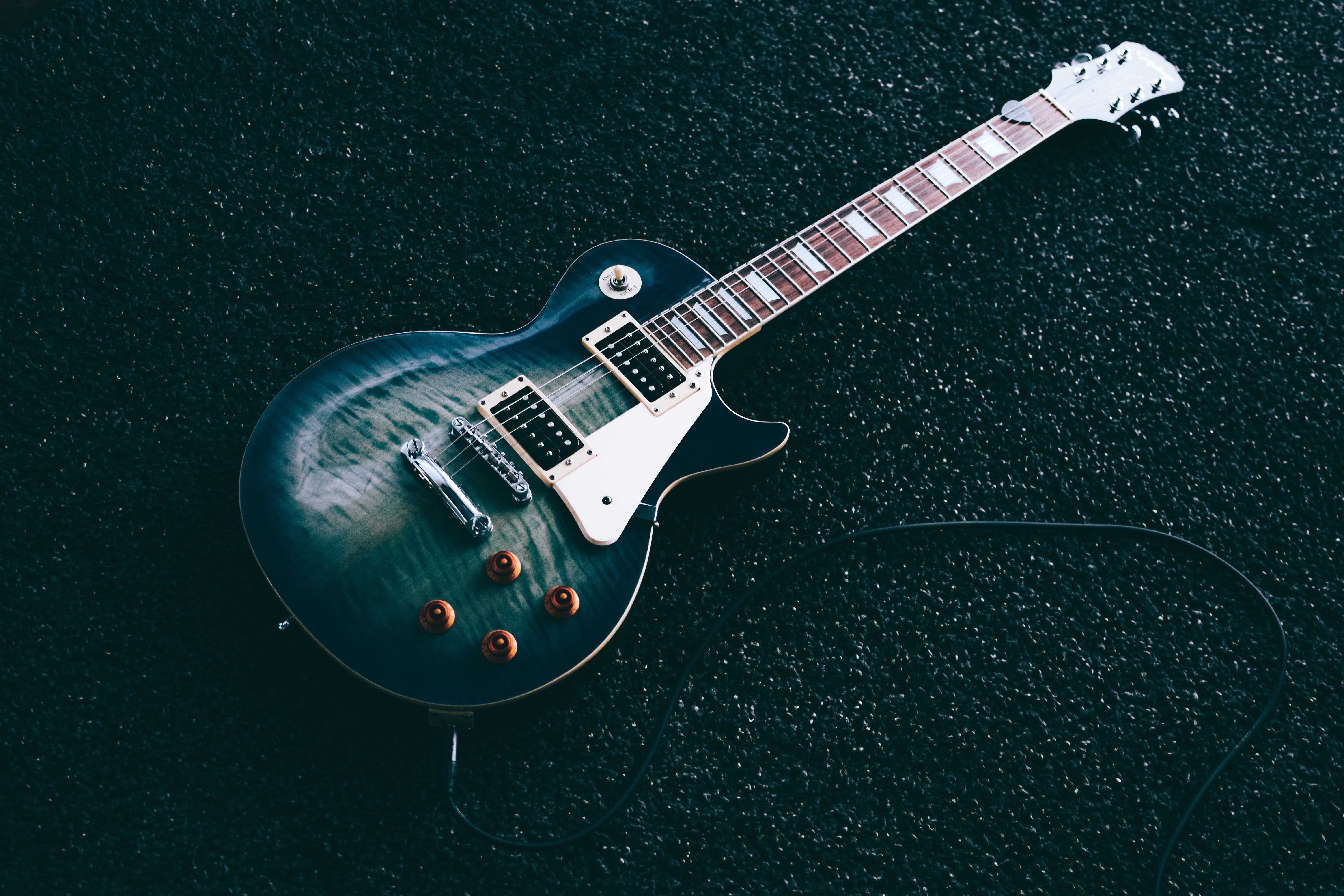 Blue LP guitar